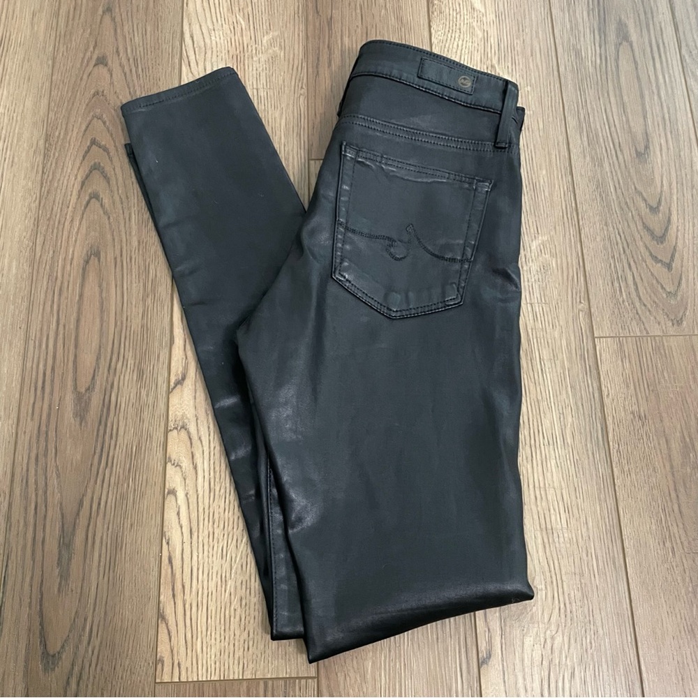 AG Adriano Goldschmied The Farrah Skinny Black High Rise Pant